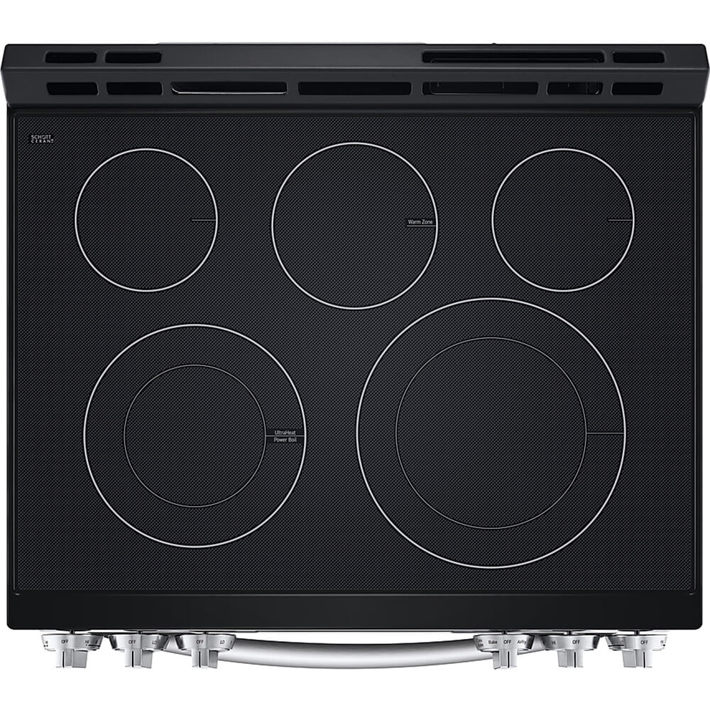 LG LSEL6333F 6.3 Cu. Ft. Stainless Smart Convection Electric Range with Air Fry & EasyClean