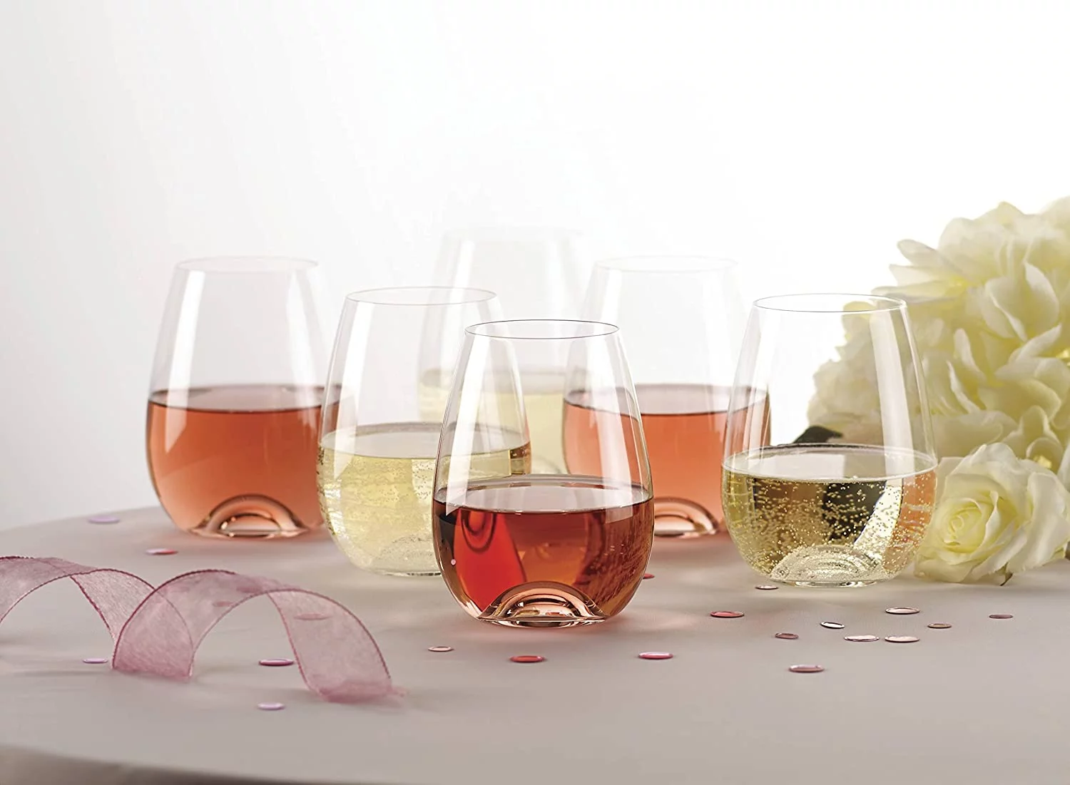 Lenox Tuscany Classics Stemless Glass Set, Buy 4 Get 6, 2.6 LB, Clear