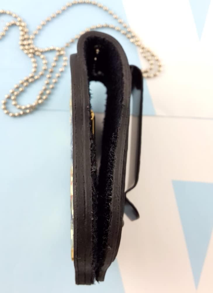 Metal Bounty Hunter Concealed Weapon Carry Permit Badge & Leather Holder