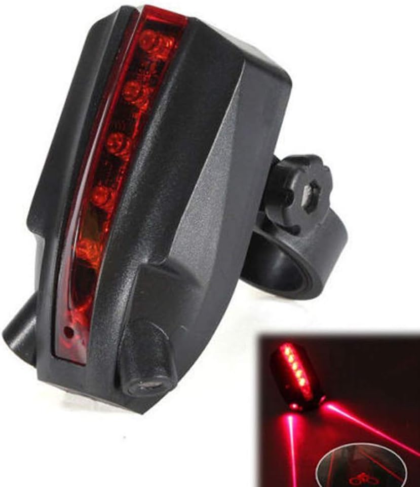 Cycling Projector Taillight, Logo Projection Bike Laser Warning Light Tail Lamp Bicycle Laser Tail Light Beam Rear Safety Warning Light