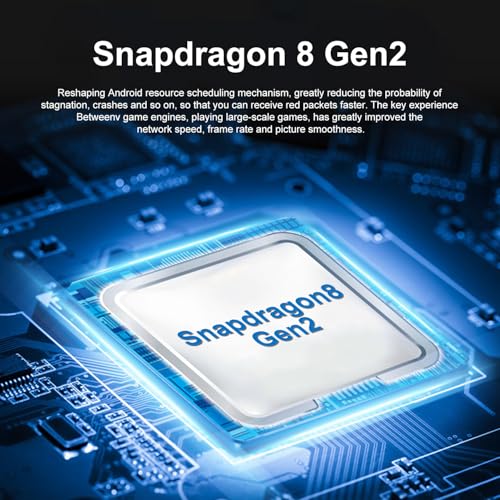 Unlocked Cell Phones Smartphones 5G Phone Android 13 Mobile Phones 8GB+256GB/7 Display/48MP+108MP Camera/6800 mAh/Dual SIM/Build-in Pen (White)