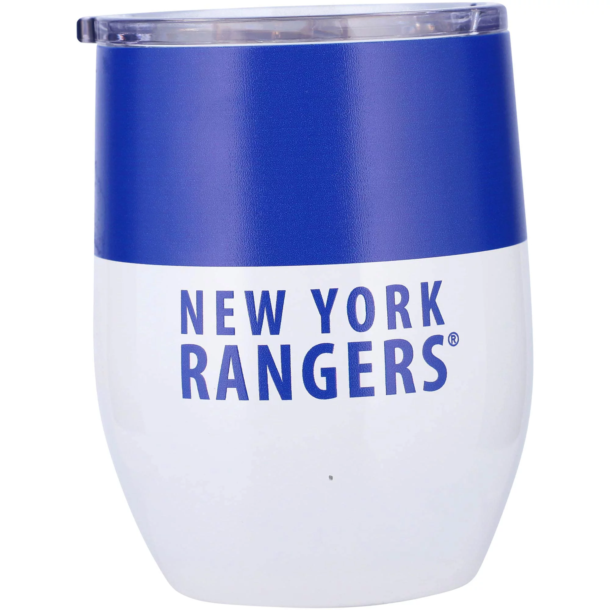New York Rangers 16oz. Colorblock Stainless Steel Curved Tumbler