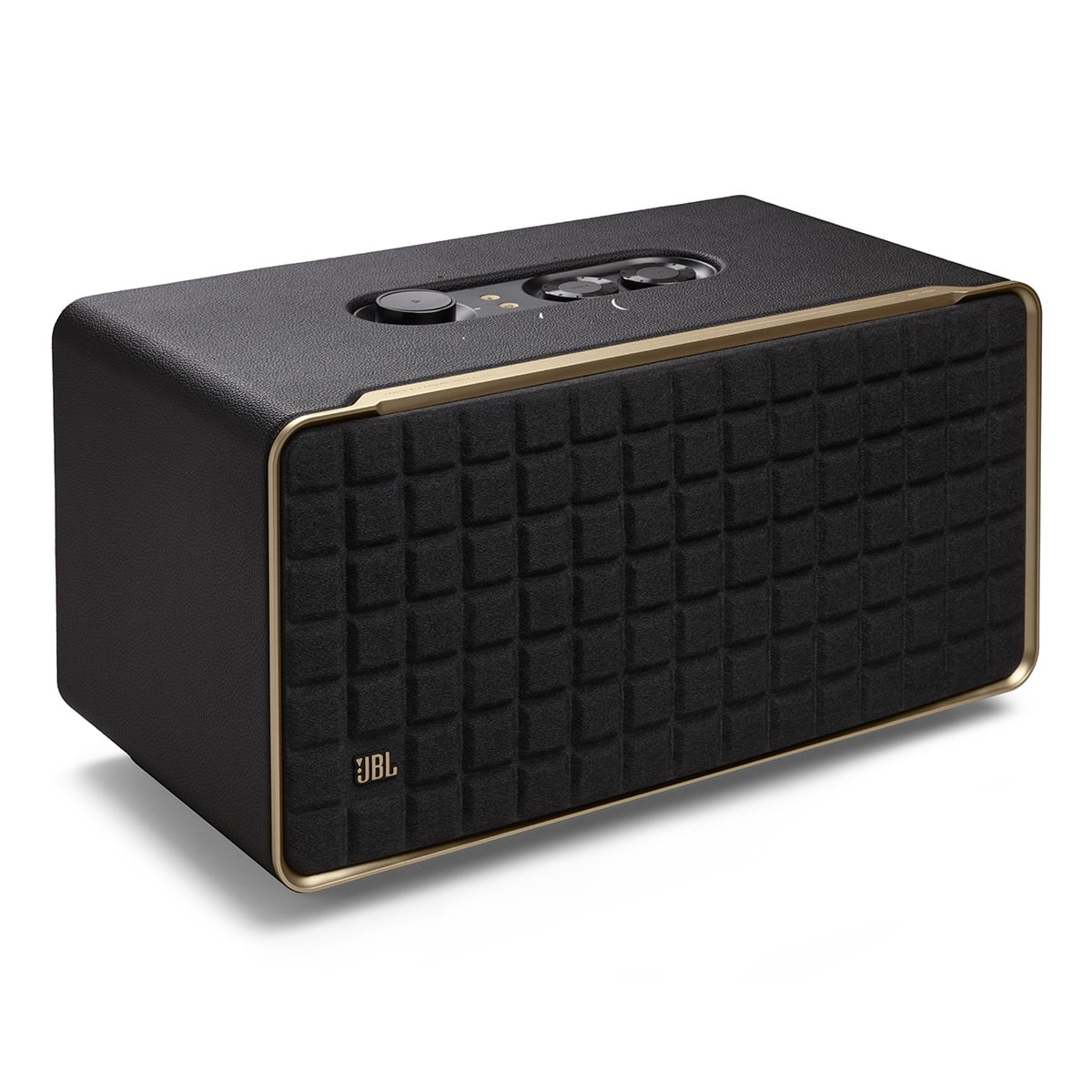 JBL Authentics 500 Wireless Bluetooth Speaker with Dolby Atmos Music (Black/Gold)