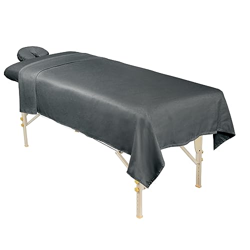 Body Linen Abundance Deluxe Quilted Fleece Massage Table Pad Set. Includes Face Cradle Cover & Table Pad. Microfiber Fleece is Lint Free, Super Soft & Cushy.