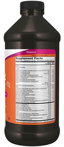 NOW Supplements, Liquid Multi, Fast Absorption, Liquid Vitamin & Mineral, Wild Berry Flavor, 16-Ounce