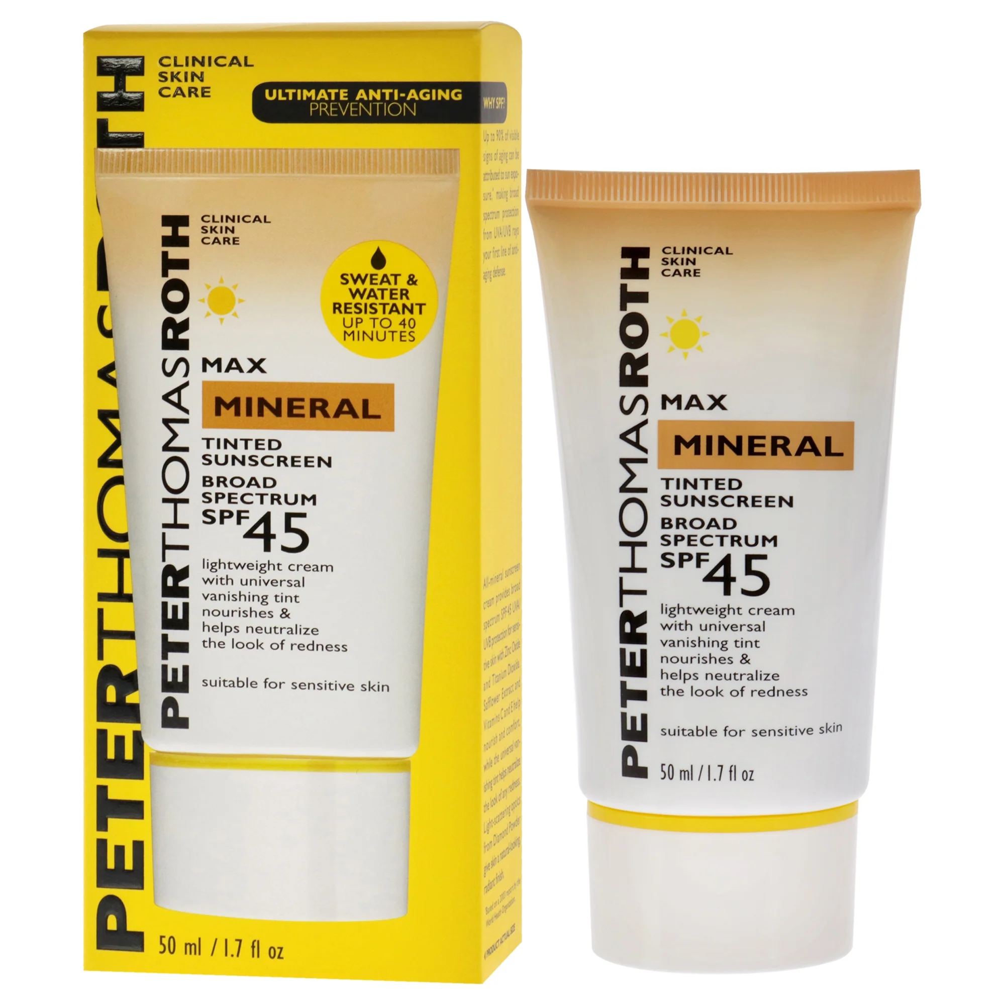 Peter Thomas Roth Max Mineral Tinted Sunscreen Broad Spectrum SPF 45 1.7 oz