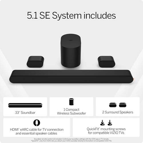 VIZIO 2.0 Soundbar w/Dolby Atmos & DTS:X, Bluetooth Speaker, QuickFit™ Compatible – SV200M-08 (New, 2024 Model)