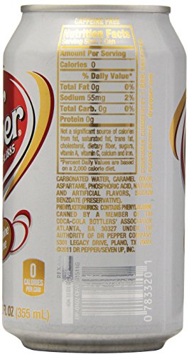 Diet Dr Pepper Caffeine Free, 12 Fl oz (pack of 12)