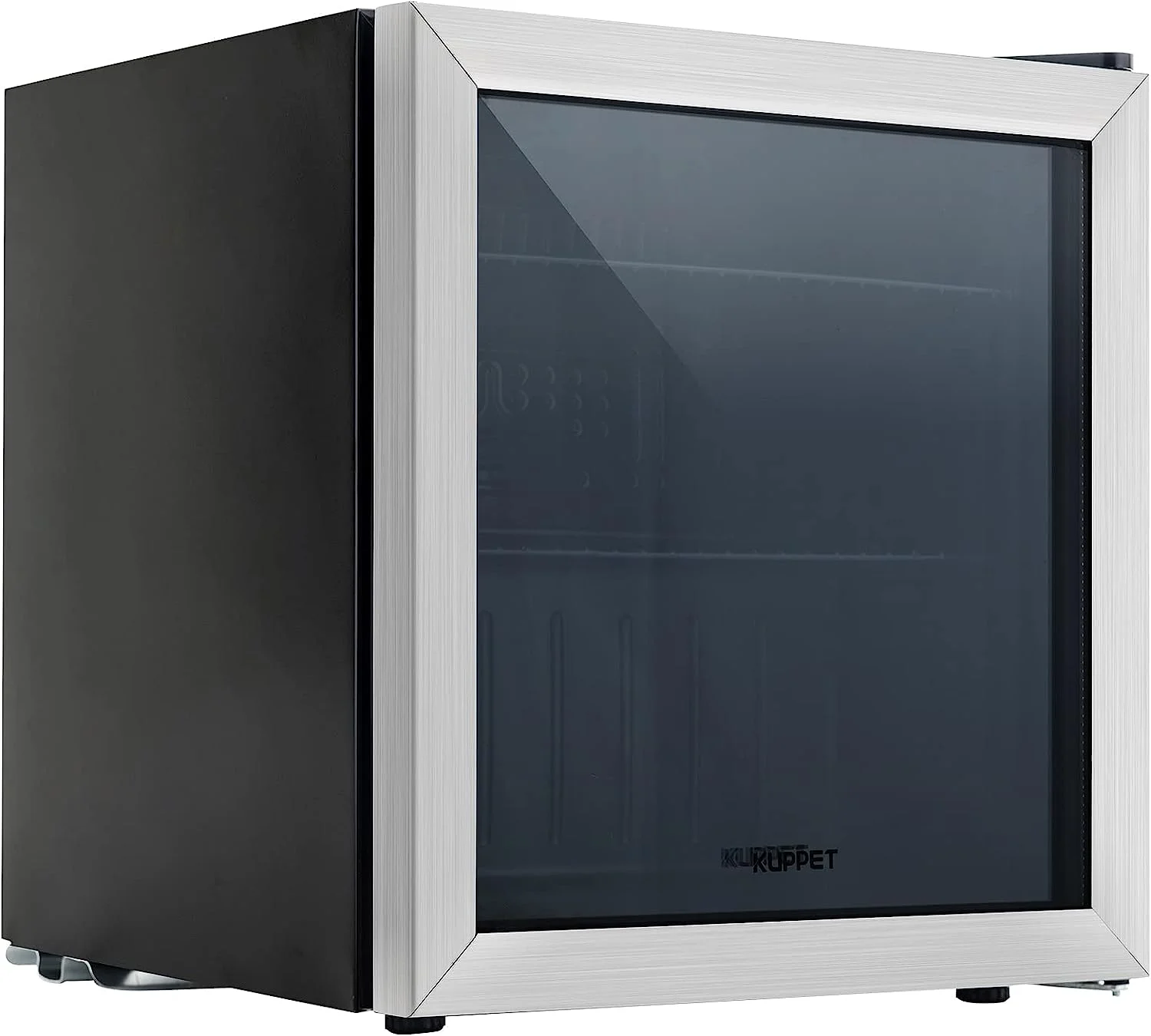 Muhub 70 Can Beverage Refrigerator, 1.6 Cu.ft, Glass Door, Ideal for Home, Office or Bar