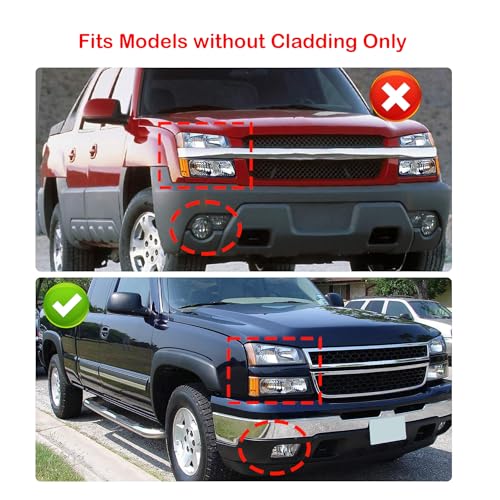 Headlights Assembly +Tail Lights Assembly Combo compatible with 2003-2006 Chevy Silverado, LED DRL Headlight Assembly w/OE Style Taillights