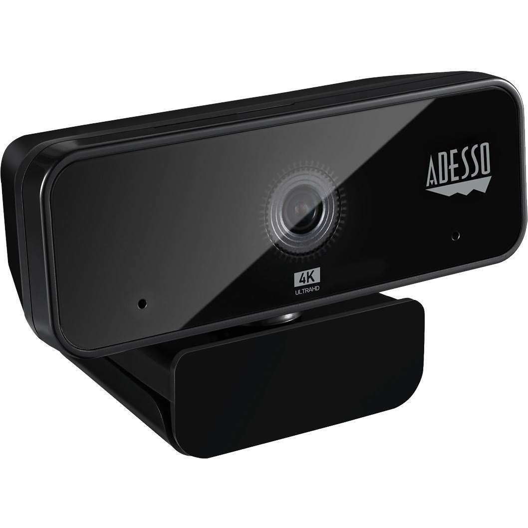 Adesso Cybertrack H6 4K Ultra HD USB Webcam with Microphone u0026 Shutter