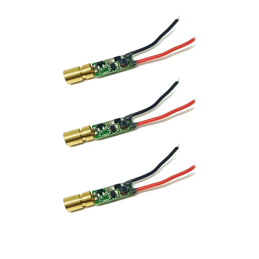 3pcs Mini Green Laser Light 515nm 520nm 5mw Green Laser Diode Dot Module