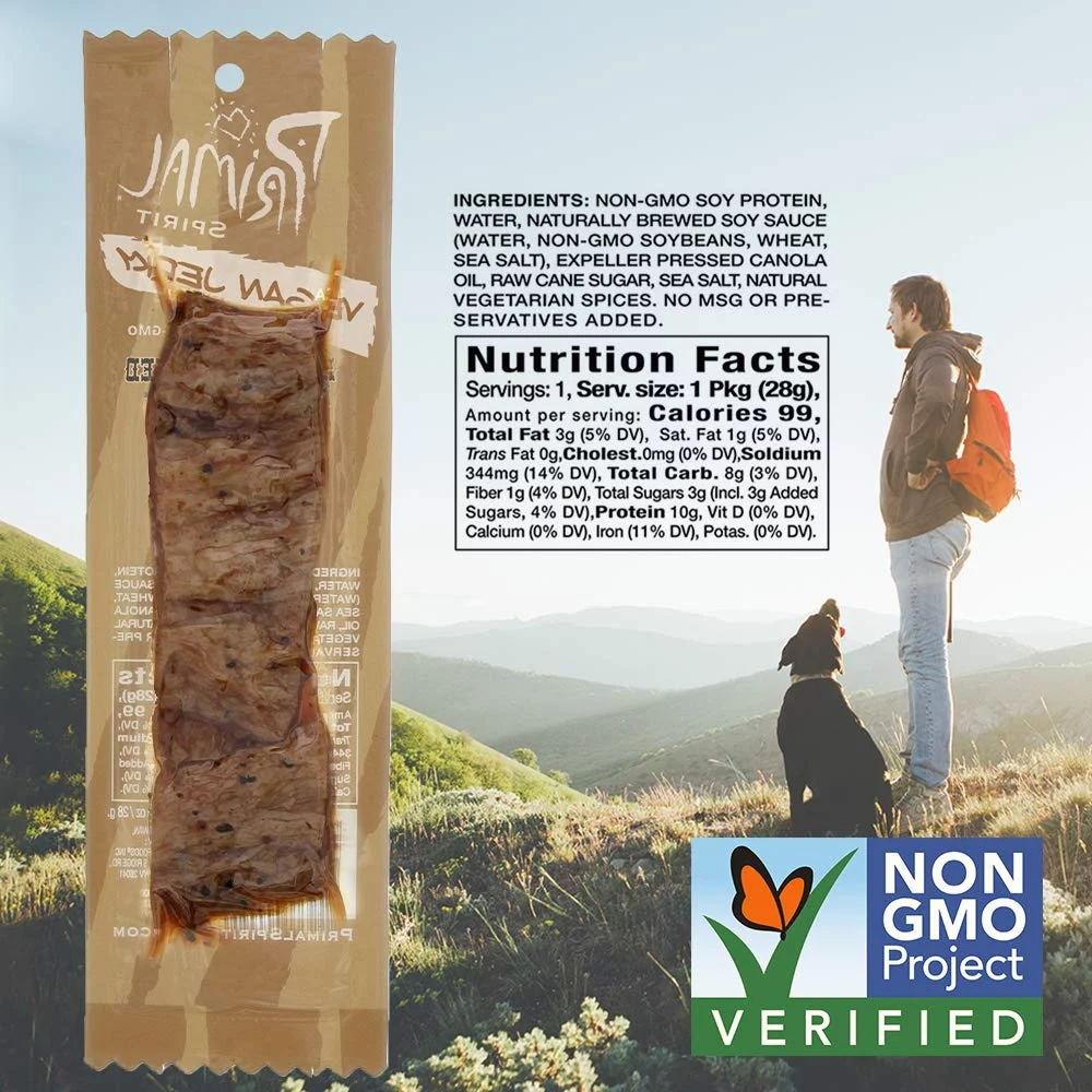 Primal Strips Hickory Smoked Meatless Vegan Jerky, 1 oz. (24 count)