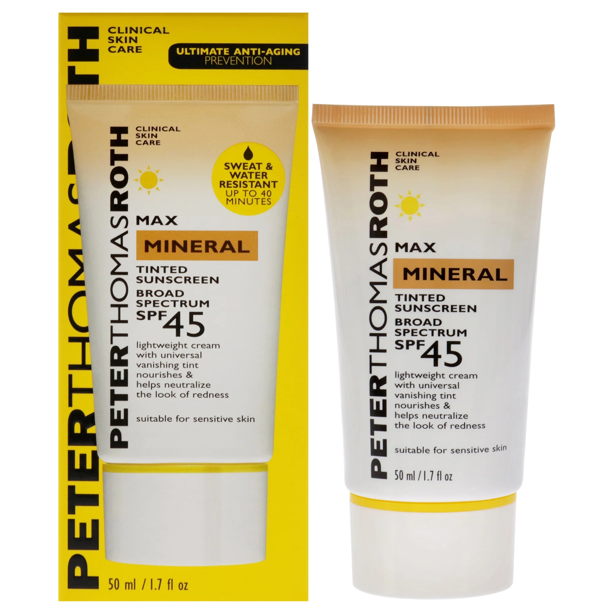 Peter Thomas Roth Max Mineral Tinted Sunscreen Broad Spectrum SPF 45 1.7 oz