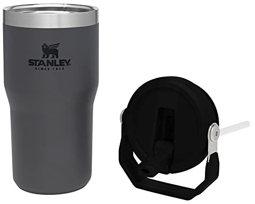 Stanley IceFlow Flip Straw Tumbler with Handle 30 oz | Twist On Lid and Flip Up Straw | Leak Resistant Water Bottle | Insulated Stainless Steel |BPA-Free | Lilac