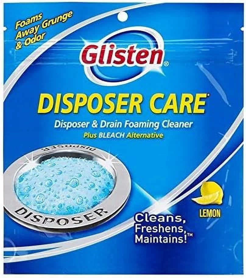 3 X Glisten DP06N-PB Disposer Care Foaming Garbage Disposer Cleaner-4.9 Ounces (4 Uses)-Powerful Disposal Cleanser For Complete Cleaning Of Entire Disposer