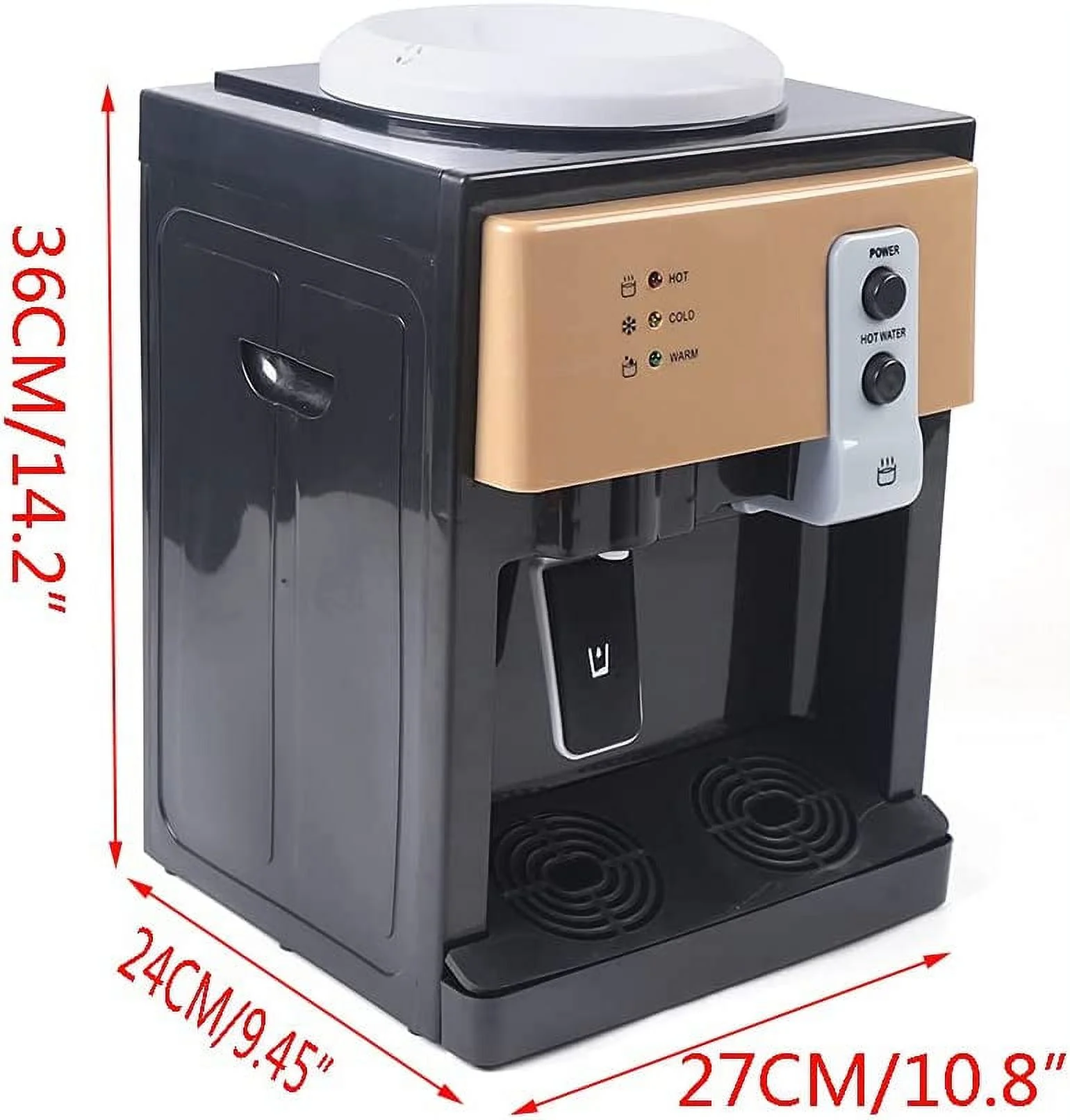 Miumaeov Hot and Cool Water Cooler Electric Water Dispenser Top Loading Freestanding Home