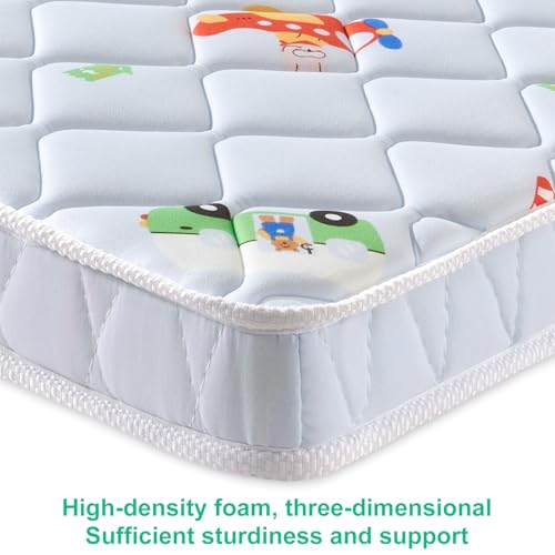Premium Crib & Toddler Mattress,100% Knitted Fabric, Premium Fleece Surface-Hypoallergenic, 5