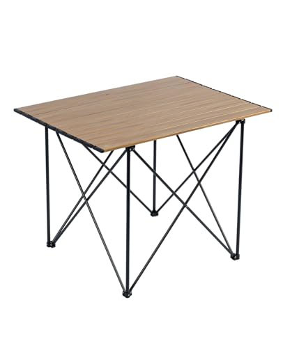 iClimb Ultralight Compact Camping Folding Table with Carry Bag (Blue - S)