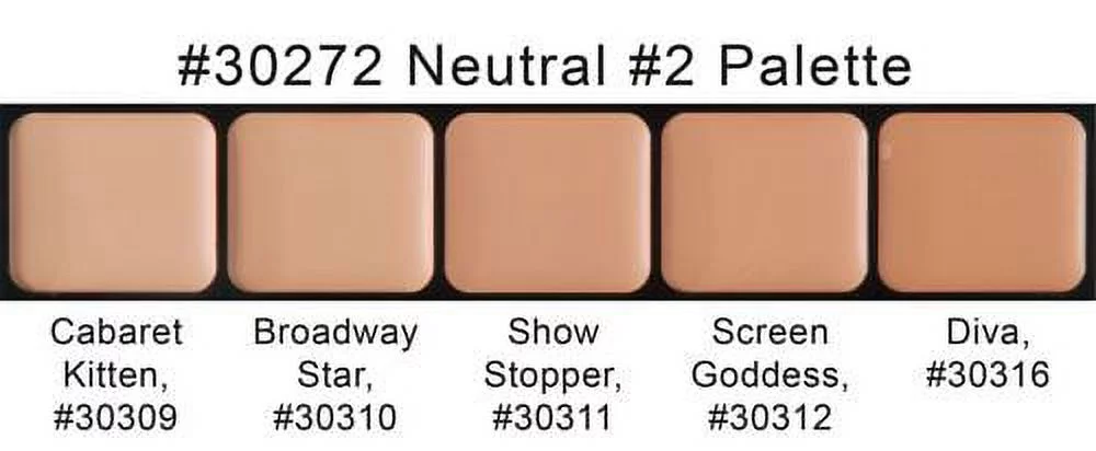 NEUTRAL #2 GLAMOUR Creme MAKEUP professional stage foundation TV film wedding