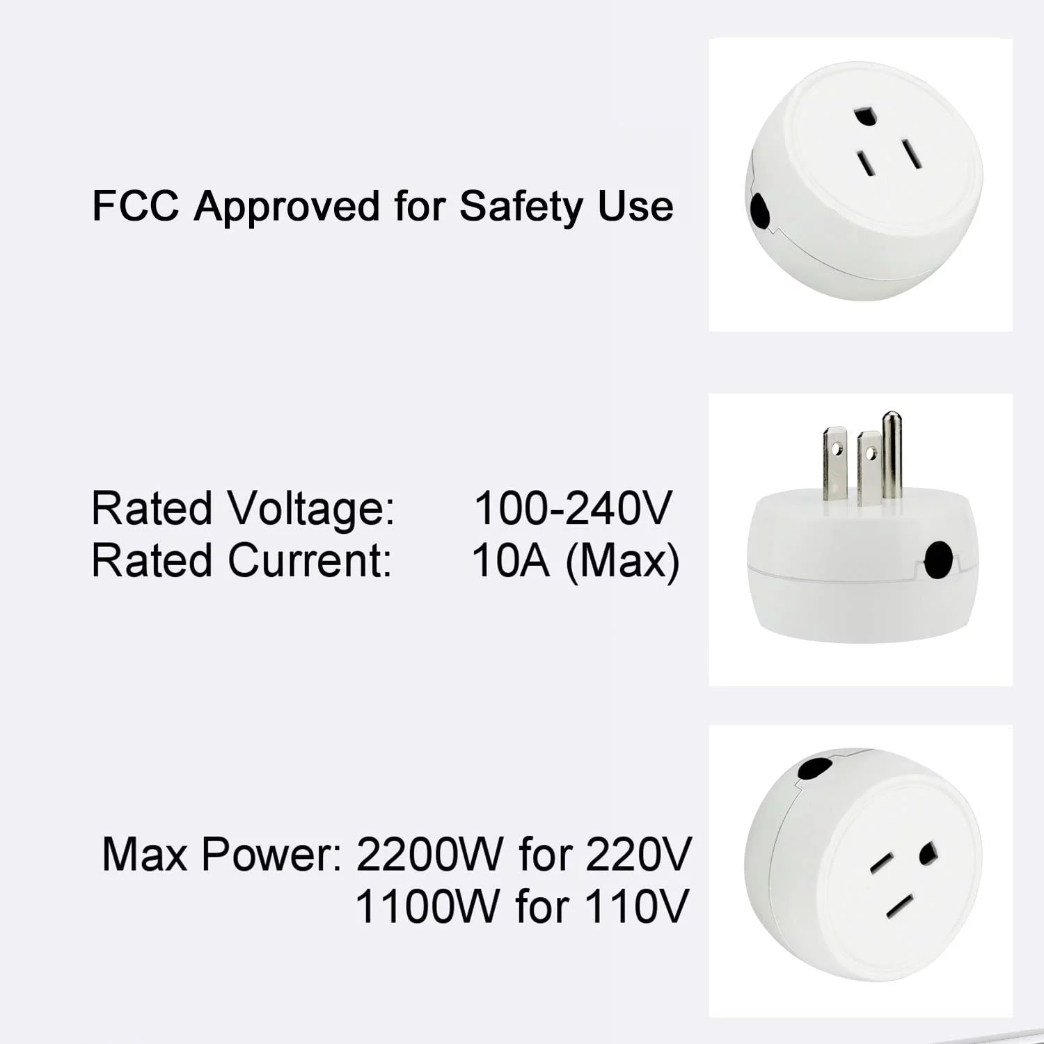 Mini Wifi Smart Plug Compatible with Alexa, Google Home, Smart Home Devices to Control Your Appliance from Anywhere, no Hub Required, Wifi Smart Socket (V06 1 Pack)
