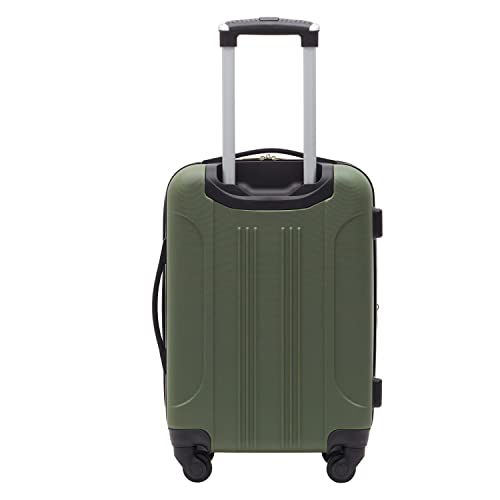 Travelers Club Chicago Hardside Expandable Spinner Luggage, Teal, 20