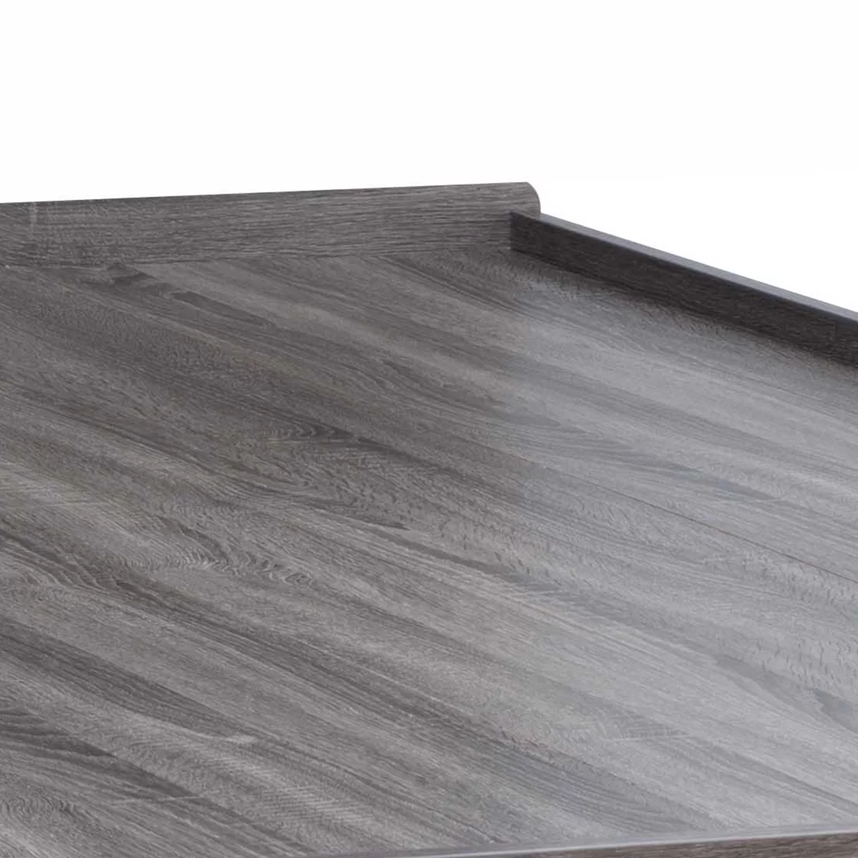 Twin Size Chest Bed with 3 Drawers, Distressed Gray- Saltoro Sherpi