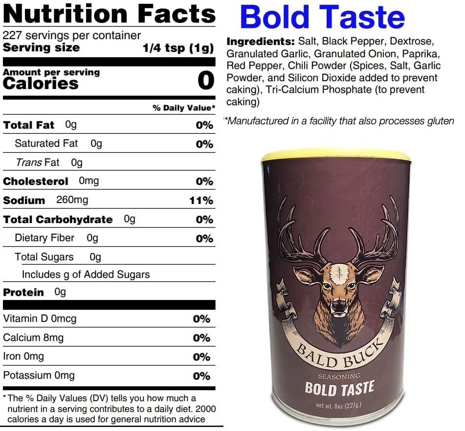 Bald Buck Seasoning: Bold Taste & Slow Burn Combo (Pack of 2)