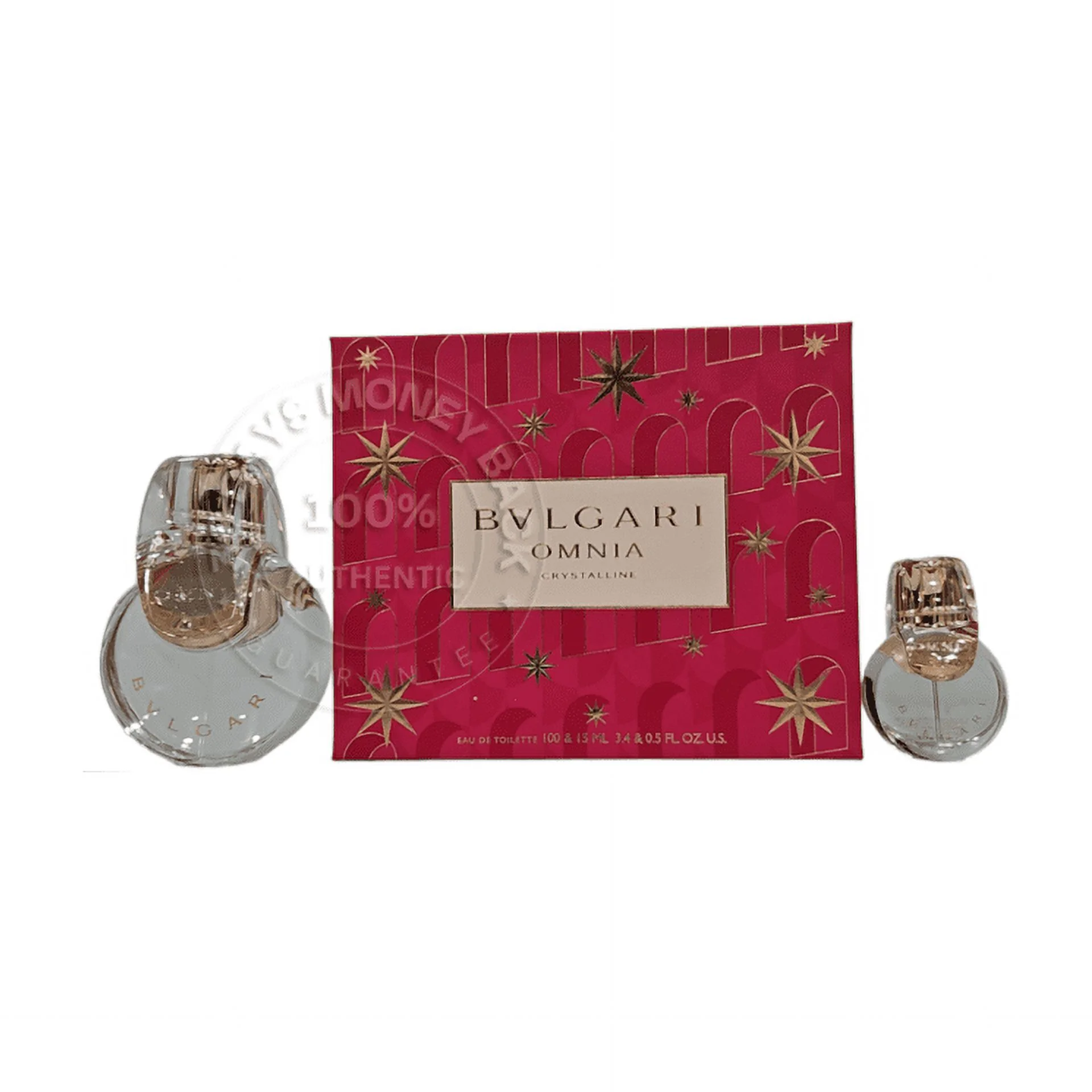 Bvlgari Omnia Crystalline Women 2 Piece Gift Set - 3.4 Oz Eau De Toilette Spray By Bvlgari