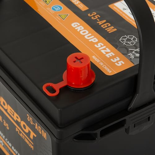 BCI Group 24F Car Battery, 12V 70Ah Automotive Battery Premium Maintenance Free AGM Batteries, 710CCA, 120RC, 36 Months Warranty