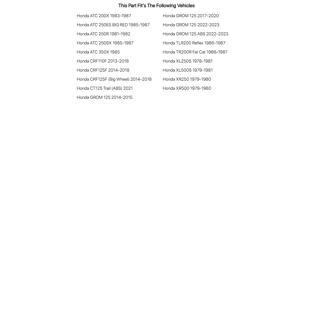 Tusk Steering Stem Bearing Kit For HONDA CT125 Trail (ABS) 2021