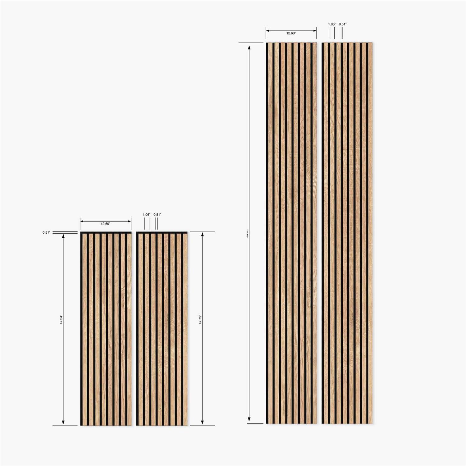Slatpanel Oak Acoustic Slat Wood Wall Panels