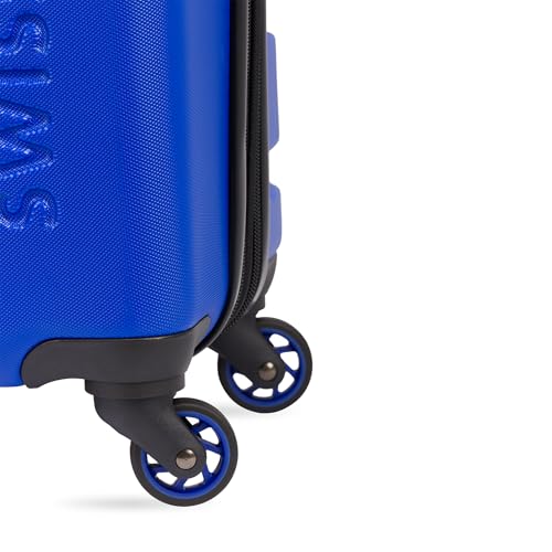 SwissGear 7366 Hardside Expandable Luggage with Spinner Wheels, White, Carry-On 19-Inch