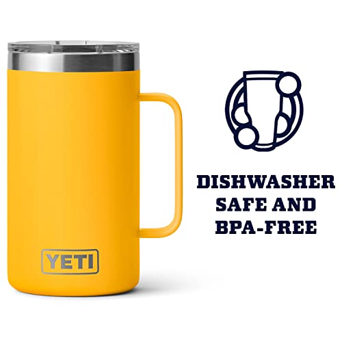 YETI Rambler 24 oz Mug, Vacuum Insulated, Stainless Steel with MagSlider Lid