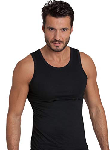 EGI ® Luxury Merino Wool Blend Men's Sleeveless Shirt Muscle Tank Top. Proudly Made in Italy.