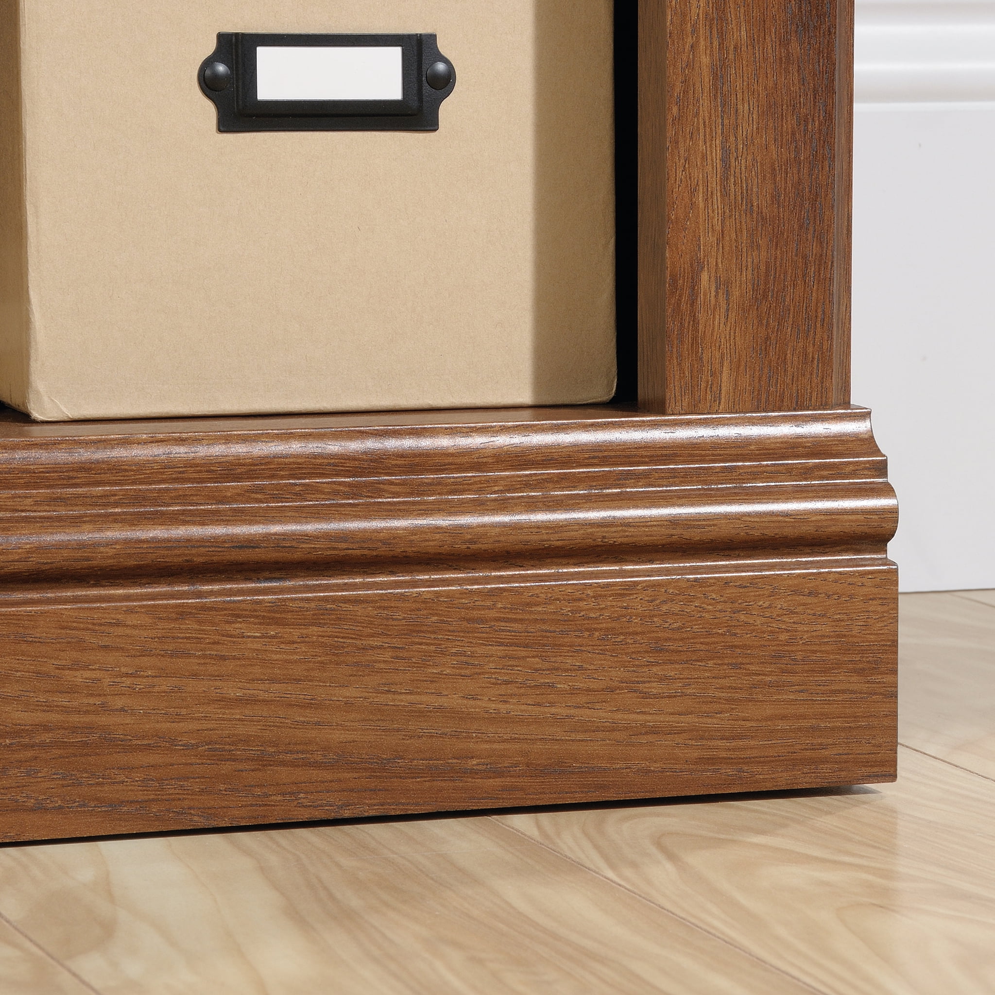 Sauder Select 2-Shelf Bookcase, Oiled Oak Finish