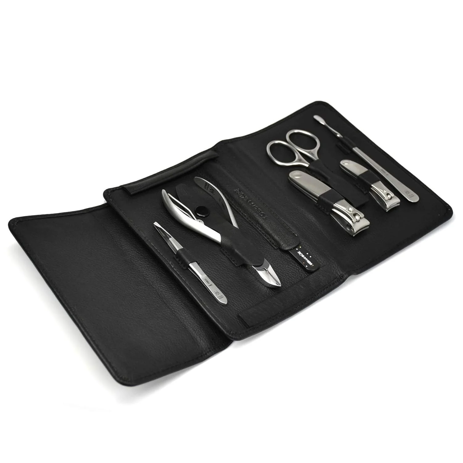 7Pc Manicure And Pedicure Set In Leather Case - Handmade In Solingen Germany, FINOX High Carbon Stainless Steel – Professional Nail And Cuticle Care