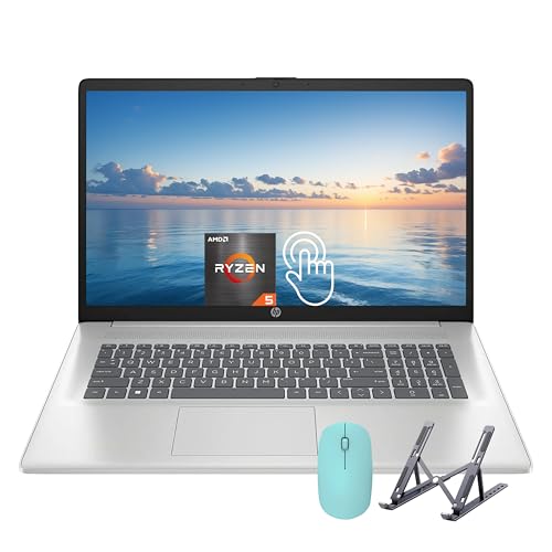 HP 17.3 inch Laptop, AMD Ryzen 5 7530U Processor (Beats Intel Core i7-1065G7), 17.3