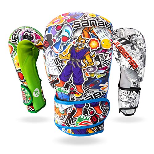 Sanabul Sticker Bomb Adult Boxing Gloves Kickboxing MMA training Punching Heavy Bag