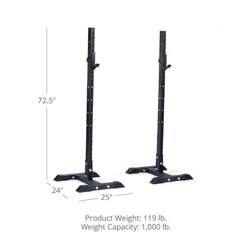 Titan Fitness T-3 Series Independent Squat Stand J-Hooks