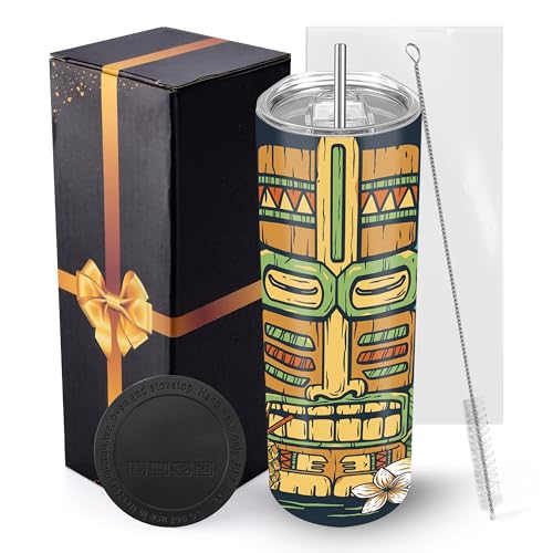 Joyclub Sublimation Tumblers Blanks 20 oz 10 Pack Skinny Straight Tumblers Bulk Stainless Steel Insulated Sublimation Cups with Lid and Straw, Gift Box