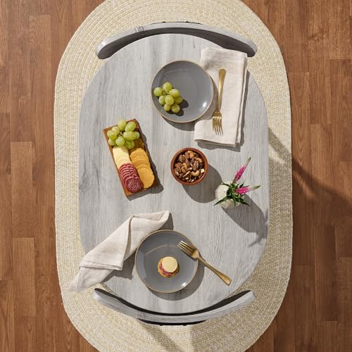 Best Choice Products 3-Piece Modern Oval Dining Table Set, Small Kitchen Dinette w/ 2 Chairs, Metal Frame, Curved Backrests - Dark Brown/Black