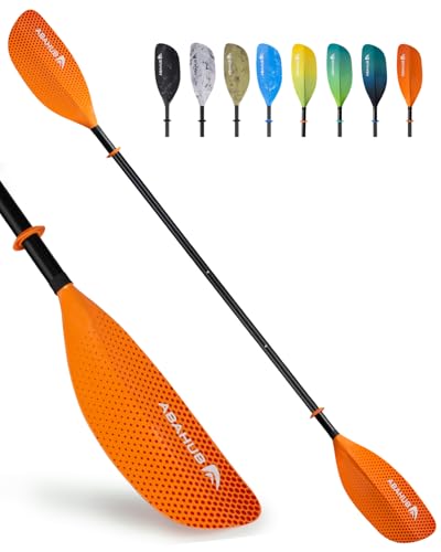 Abahub Adjustable Kayak Paddle 210-230 cm/ 230-250 cm Floating Kayaking Oars Boating Oars Canoeing Oars Black