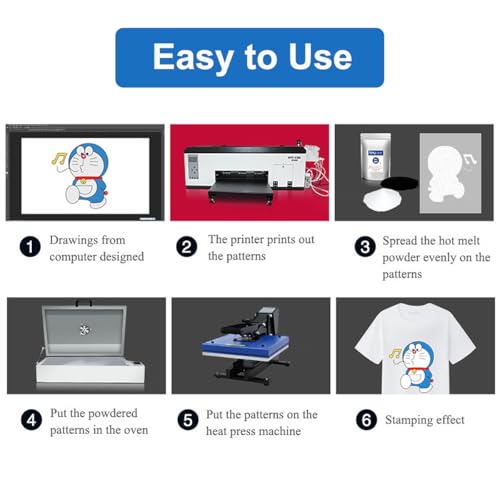 DTF Printer Machine - with XP600 Printhead, Faster Speed Higher Resolution 5760 * 1440dpi, T Shirt Printer DTF Transfer Machine with Roll Feeder, White Ink Mixing System (L8050)