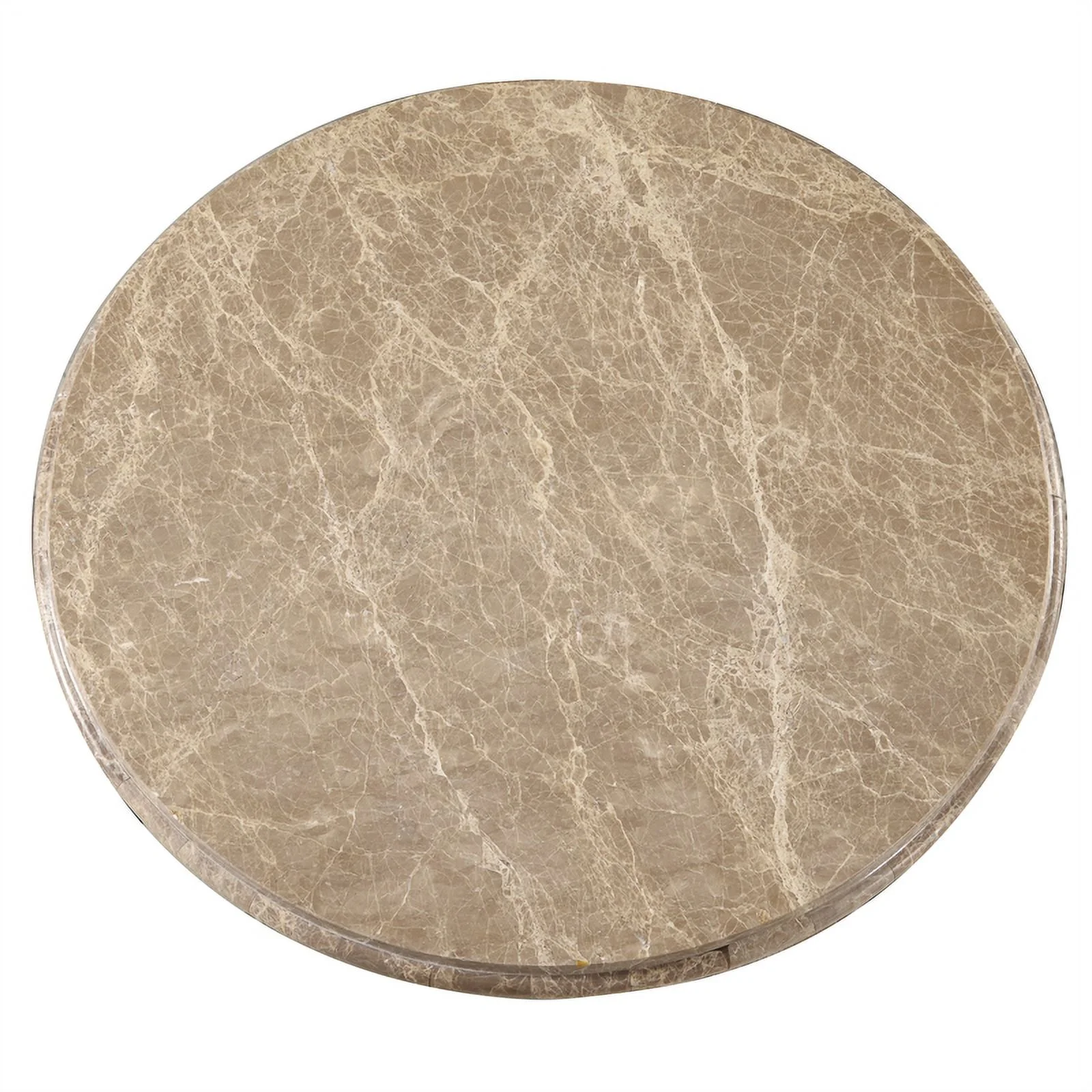 Garrison Cove Stone-Top Round Side Table in Honey Brown by Pulaski Furniture