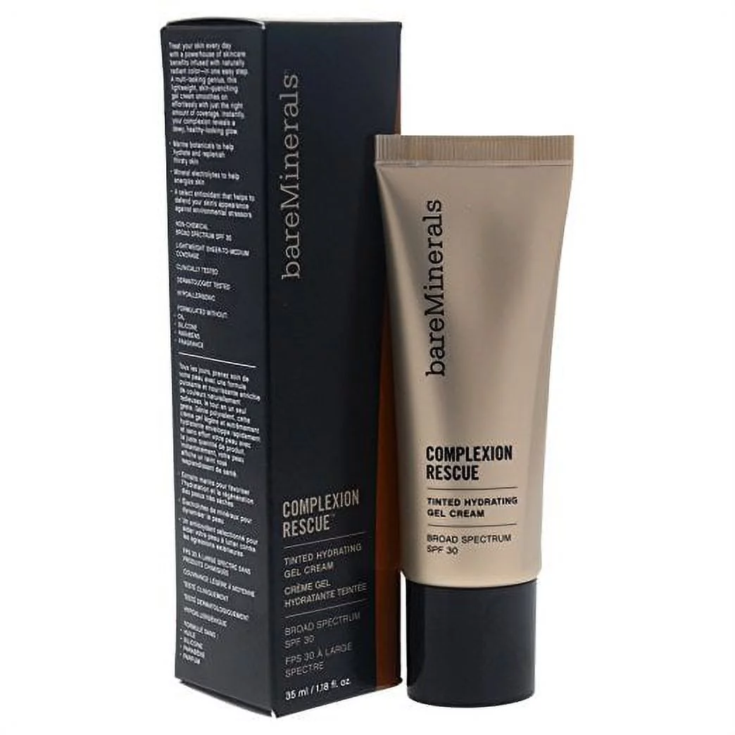 Bare Escentuals Complexion Rescue Tinted Hydrating Gel Face Cream Chestnut 09 1.18 oz