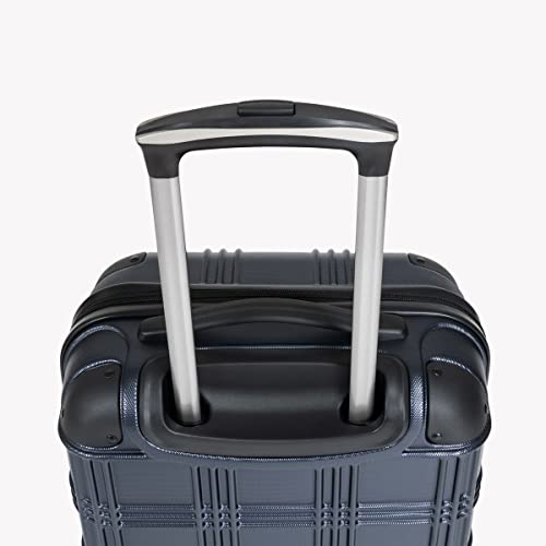 Ben Sherman Nottingham Lightweight Hardside 4-Wheel Spinner Travel Luggage, Charcoal, 28-Inch Checked
