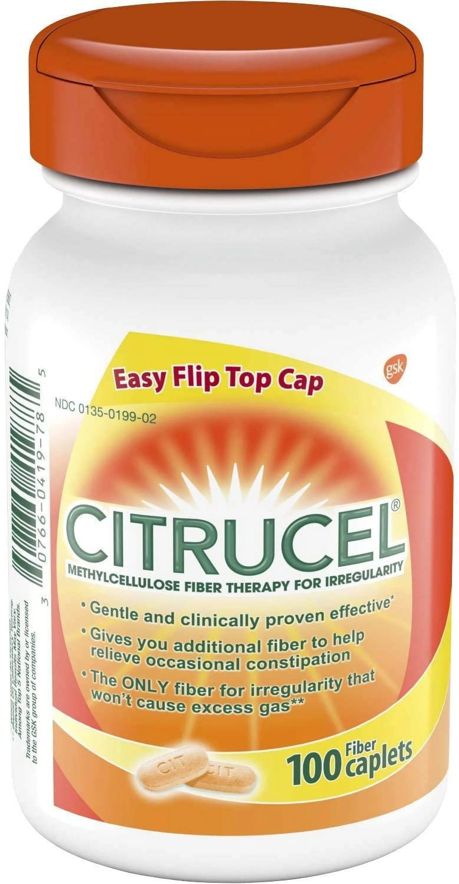 Citrucel Fiber Supplement Caplets-100 ct.