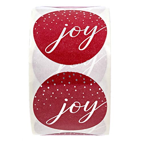 Jolly Santa Stickers / 500 Happy Saint Nick Christmas Label Roll / 1.5