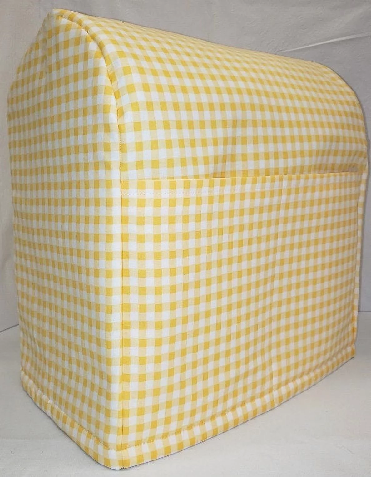 Yellow & White Checked Gingham Cover Compatible with Kitchenaid Stand Mixer by Penny's Needful Things (All Lift Bowl Models, All Yellow Checked)